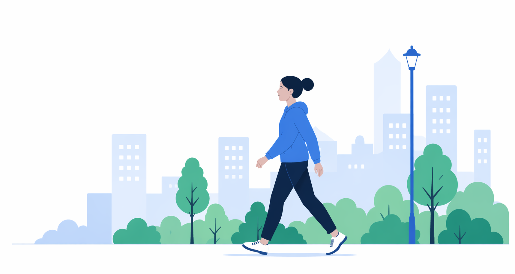 Personne qui marche dans une ville